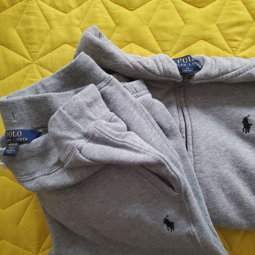 Boys Polo Sweat Suit size M (10-12)